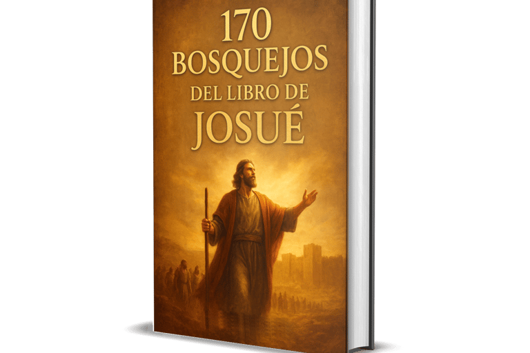 Resumenes temáticos con enseñanzas, aplicaciones y oraciones que te guiarán por todo el libro de Josué de forma clara y visual.